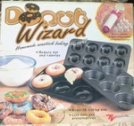 Donut Wizard Homemade Nonstick Baking Pan Set W/bonus Decorating Kit Tv Products. Fixed Price $14.99.