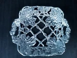 Arthur Court Casserole Square Grape Leaves Aluminum Footed W/ Glass Dish Vintage. Fixed Price $77.00.