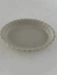 Hall China #853 Mini Oval Souffle Baking Dish Fluted Off White Flan Creme Brulee. Fixed Price $6.99.