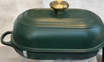 Le Creuset Oval Bread Oven 1.5 Qt Cast Iron Foret France Lc Baker Pan New. Fixed Price $349.00.