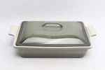 Creuset Rectangular 33CM Casserole With Lid Thyme 3.8L. Fixed Price $126.00.