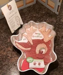 1988 Wilton Rudy Reindeer Aluminum Cake Pan Mold 2105-1224 W/instructions. Fixed Price $10.00.