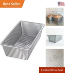 1145LF Bakeware Aluminized Steel 1.25 Lb Loaf Pan, Medium, Silver. Fixed Price $31.84.