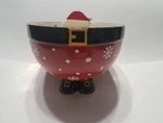 Temptations Figural Seasonal Santa Hand Painted 2 Qt.bowl. Fixed Price $34.90.