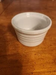 Le Creuset Stoneware Ramekin Straight Wall 7 Ounces White Custard/ Dessert Bowl. Fixed Price $6.70.