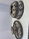 Combo Temptations By Tara Old World Black Chip & Dip -cake Stand With Dome Lid. Fixed Price $42.50.