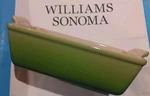 Le Creuset Heritage Stoneware Loaf Baking Pan Serving Dish Green Palm Oven. Fixed Price $75.00.