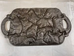 Vintage 1984 John Wright Cast Iron Animal Puzzle World Cookie Mold - 5654. Fixed Price $19.00.