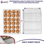 Kitchenatics Set Of 2 Heavy Duty 11.8X16.9 Baking Rack Fits Half Sheet Pan. Fixed Price $32.98.