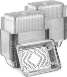1 Lb Oblong Aluminum Foil Take-out Disposable Pan With Dome Lids To Bake & Serve. Fixed Price $168.98.
