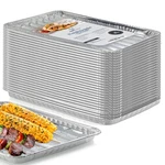 Grill Liners Disposable Aluminum 25-PACK Pans For Outdoor Bbq.... Fixed Price $55.71.