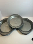 Vintage Ekco Baker's Secret Usa 9" M310 Baking Pie Pan Used 1.5" Deep Set Of. Fixed Price $28.00.