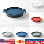 Le Creuset Heritage Stoneware Oval Baker With Platter Lid, 3 1/2-QT. Fixed Price $84.99.