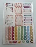 Set Of 4 Sheets Planner Calendar Stickers Supplies Bullet Journal Notes Do. Fixed Price $9.03.