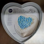 Wilton Decorative Preferred 12-INCH Heart Shaped Love Cake Baking Mold Alu Pan. Fixed Price $16.00.
