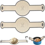 Gonsir Silicone Bread Sling, 2 Pcs Baking Standard, Grey Round. Fixed Price $15.44.