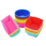 36 Pack Silicone Cupcake Muffin Baking Cups Liners Reusable Nonstick Molds. Fixed Price $16.24.