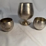 Vintage Cyo County 1974 - 1977 1978 D.ariana Silver Played Cup Set. Fixed Price $109.00.