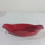 Chantal Red Ceramic Oval Baking Dish Cup Oven Safe 11" X 6" 1/2" Euc. Fixed Price $24.99.