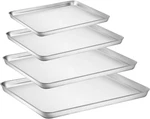 Baking Set Of 4, Yododo Stainless Steel Pan Tray Cookie Sheet, Non. Fixed Price $46.95.