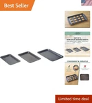 Nifty Cookie & Baking Sheets Set Of 3 Non-stick Coated Steel, Dishwasher Sa.... Fixed Price $31.99.