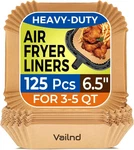 Air Fryer Liners: 125PCS Parchment Paper, Disposable, Oilp. Fixed Price $17.96.