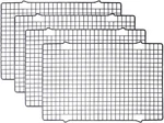 4 Pack Black Heavy-duty Wire Cooking Baking Racks, Nonstick & Coolin. Fixed Price $24.99.