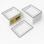 Restaurantware Moderna 9.5 X 6.3 Inch Premium Disposable Plates 100 Rectangular. Fixed Price $107.30.