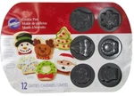 Wilton Christmas Cookie Pan Mold 12 Cavities Designs 11X16 Reindeer Santa. Fixed Price $19.99.