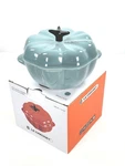 Creuset Stoneware Mini Cocotte Pumpkin Casserole 300ML / 10OZ Nib Sea Salt. Fixed Price $78.00.