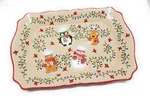 Temp-tations Seasonal 16" Platter,serving Tray,cookie Sheet, Merry Chefs T49776. Fixed Price $24.95.