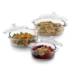 Libbey Baker's Basics 3-PIECE Glass 6 Count (pack Of 1), Clear Casseroles. Fixed Price $95.27.