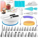 Rfaqk 90PCS Cake Decorating Kit With Leveler, Baking Supplies Gift Includes C.... Fixed Price $27.96.