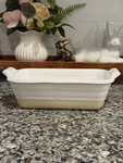 Emile Henry Made France Stoneware Loaf Pan White Natural Baking. Fixed Price $49.97.