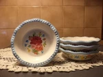 Pioneer Woman Sweet Rose Mini Pie Pan 4.75-INCH Stoneware-set Of 4-NEW. Fixed Price $45.00.