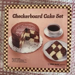 Vtg Checkerboard Cake Pan Set Fox Run Ob Made In Usa Jc Penny. Fixed Price $6.50.