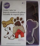 Wilton Cookie Cutters Metal Set Lot Of 4 Dog Pet Bone Paw House Puppy. Fixed Price $24.80.