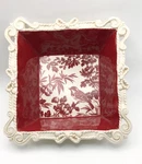 Grasslands Road Original Rare 7-1/2 Of Square X Deep Decorative Bird Dish. Fixed Price $15.00.