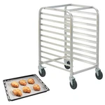 Vevor 10 Sheet Commercial Bun Pan Kitchen Aluminum Baking Racks Brake Wheel. Fixed Price $109.99.
