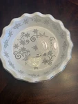 Temptations Winter Snowflake Inch Baking Fluted Pie Dish Pan SW-941599. Fixed Price $20.69.