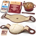 Pro Silicone Bread Sling Pcs - 9IN Round & Oval 482F Heat Resistant Dough L.... Fixed Price $15.89.