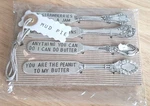 Mud Pie Circa Spreading Knife Set Of 4 Stainless Steel Kitchen Utensils Nwt. Fixed Price $25.00.