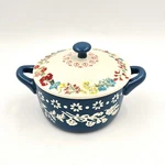 The Pioneer Woman Fancy Flourish Round Ceramic Casserole Dish With Lid - Teal. Fixed Price $19.00.