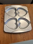 Wilton 4 Cavity Mini Heart Pops Cookie Pan Valentines Day, 2105-0537. Fixed Price $9.49.