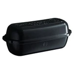 Emile Henry 15" Rectangular Italian Bread Loaf Baker, Dishwasher Safe, Charcoal. Fixed Price $149.95.