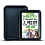 Nutrichef Non-stick Cookie Sheet Baking Pans, 2-PIECE Oven Trays W/ Su.... Fixed Price $31.11.