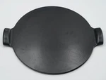 Emile Henry Round Pizza Stone 14.4" Black With Handles Made In France. Fixed Price $32.00.