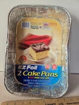 Ez Foil Red Cake With Lids, Size: 12-3/4 X 9 1-27/32 In, New. Fixed Price $5.99.