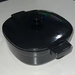Kitchenaid Cast Iron 3-QUART Heavy Casserole Pot Black WL328 Porcelain Enamel. Fixed Price $41.40.