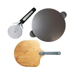 Old Pizza Making Kit, Includes 15-INCH Round Glazed Stone, Bamboo.... Fixed Price $131.31.